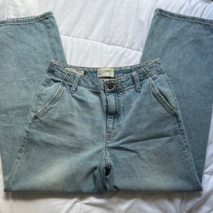 Universal Thread Light Wash Denim Relaxed Wide Leg Blue Jeans